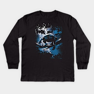 The Dark Panther Returns Kids Long Sleeve T-Shirt